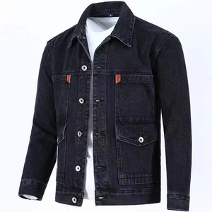 Custom <b>Men's</b> Washed Denim <b>Jacket</b> Vintage <b>Trucker</b> Jean Button Casual Streetwear Cotton Outerwear Quick Dry Breathable - Product Image 2