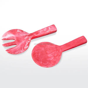 309 utensilios de resina hechos a mano de alta calidad con logotipo personalizado para bodas, hoteles, restaurantes, suministrados directamente, cuchara altamente pulida - Product Image 4