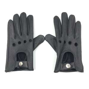 Guantes de Conducción HSI para Hombre, Retro Clásicos, de Piel de Oveja, Transpirables, Perforados, con Pantalla Táctil, para Todas las Estaciones - Product Image 4