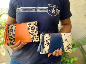 กระเป๋าหนังมีพู่พิมพ์ลายสัตว์ที่นำกลับมาใช้ใหม่มีเอกลักษณ์เฉพาะตัวกระเป๋าหนังขนสัตว์ขนาดเล็กกระเป๋าสตางค์ทันสมัยสำหรับผู้หญิง - Product Image 4