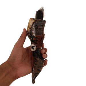 Corne à boire en buffle, vache ou bœuf, la plus vendue, de qualité supérieure, artisanale, authentique, réplique du récipient à boire médiéval - Product Image 2