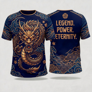 Camiseta de Manga Corta para Hombre Fusholion, Poliéster, Diseño de Tigre con Estampado por Sublimación, Corte Holgado, Patrón Animal, Ropa Deportiva - Product Image 1