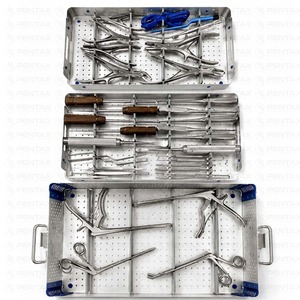 Kit d'instruments pour la colonne lombaire Pentax en acier inoxydable, outils neurochirurgicaux, étui de stérilisation, équipement chirurgical pour la chirurgie spinale de haute performance - Product Image 1