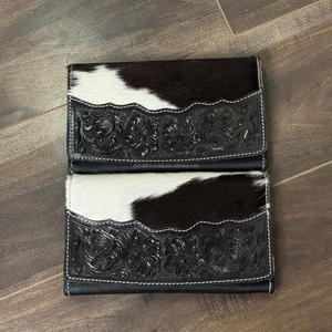 2025 fabricantes de moda diseñador Premium de lujo tarjetero monedero largo cuero mecanizado a mano carteras triples para mujer - Product Image 4