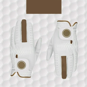 Guantes de Golf de Cuero Genuino Cabretta, Servicio Personalizado OEM, Transpirables, para Hombre, Absorbentes de Humedad, en Venta - Product Image 4