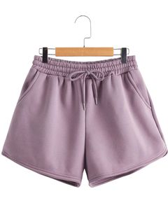 Women Fleece <b>Shorts</b> With Pockets Cozy Soft Fabric Casual <b>Lounge</b> <b>Shorts</b> Elastic Waist Comfortable Summer Activewear Wear - Product Image 1