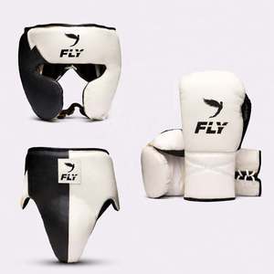 Guantes de Boxeo Profesionales de Piel Genuina de Vacuno para Entrenamiento y Sparring, con Cierre de Cordones y Velcro, Ligeros y Elásticos - Product Image 6
