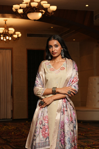 Stylish and Premium Cotton Silk Cream <b>Kurti</b> for Office and Regular Wear at Wholesale Price Casual Dresses <b>Kurti</b> - Product Image 3