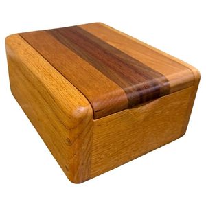 WoodVault Premium Handcrafted Wooden Storage Box <b>Rectangle</b> Shape Lid Minimalist Design 1 Layer Food Container 1-3L Capacity - Product Image 5