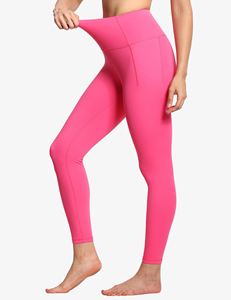Leggings thermiques épais à taille haute pour femmes avec poche, en polyester, doublés de polaire pour l'hiver, leggings de yoga - Product Image 4