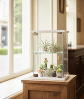 Vitrine moderne minimaliste TMG-G384 en verre trempé blanc pour salon, mobilier de bar, salle à manger, atelier, entrepôt