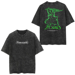ผู้ผลิตเสื้อยืดวินเทจแบบฟอกสี เสื้อโอเวอร์ไซส์แนวสตรีทแวร์ สกรีนลายแบบ DTG DTF  ฟอกสีแบบแอซิดวอช สไตล์อนิเมะ ยืดหยุ่นและระบายอากาศได้ดี - Product Image 6