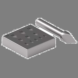 Juego de Bloques de Bisel y Punzones de Corte Hexagonal de Acero Inoxidable, Herramienta para Engastar Anillos en Joyería - Product Image 2