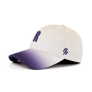 Casquette de baseball unisexe à deux tons dégradés en toile de nylon réglable, à large bord, avec lettres brodées, pour le sport et les loisirs en extérieur - Product Image 5