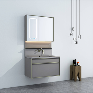 PANOON 25B1 Tocador de baño de piedra Espejo inteligente Lavabo resistente al agua Diseño moderno Garantía de 5 años para uso en dormitorio de almacén - Product Image 5