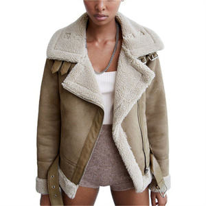 Custom Wholesale Hot Sale Fall Winter <b>Warm</b> Female <b>Jackets</b> & Coats Fashion <b>Fleece</b> Women’s <b>Jackets</b> Casual Outerwear - Product Image 3