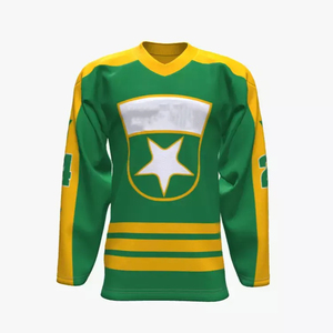 Maillot de hockey sur glace personnalisé de haute qualité pour hommes, sublimation, respirant, séchage rapide, effet délavé, vente en gros - Product Image 4