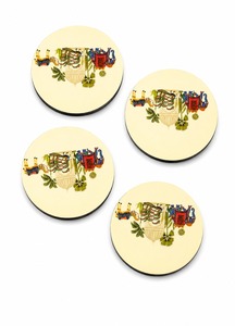 Custom MDF Enamel <b>Coaster</b> <b>Set</b> With High Quality Enamel Finish For Promotional Corporate Gift And Branding - Product Image 4