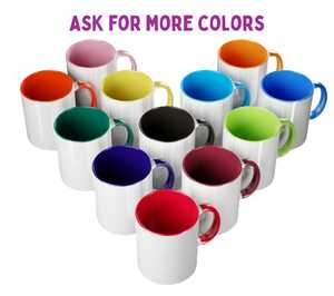 Mug en céramique blanche imprimé par sublimation avec la marque Khadim Handicrafts de haute qualité, compatible lave-vaisselle et micro-ondes, design de style américain - Product Image 4