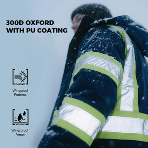 Wholesale Quality Perfectionists <b>High</b> <b>Visibility</b> CE Certified Breathable Zippered Reflective <b>Softshell</b> Cotton Unisex Work <b>Jacket</b> - Product Image 4