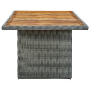 Light Grey and <b>Brown</b> Outdoor Garden <b>Table</b> - Product Image 3