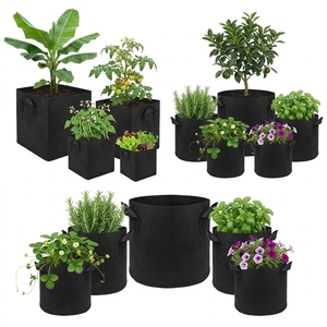 100% Natural Cocopeat and Coconut Husk Chips Non Woven Fabric Grow Bag With Handles Substrate for Berries, <b>Vegetables</b> and Flower - Product Image 2