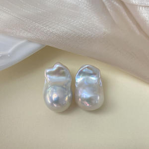 ต่างหูมุกน้ำจืดทรงบอลลูนหลากสี ขนาด 15-20 มม. ผิวเรียบแบบกระจก สำหรับทำเครื่องประดับ DIY มุกเม็ดเดี่ยว - Product Image 2