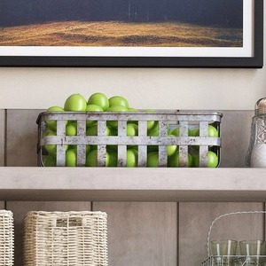 Modern Black Metal <b>Wire</b> <b>Storage</b> <b>Baskets</b> Rectangle Stackable for Multi-Purpose Neatening Organization - Product Image 2