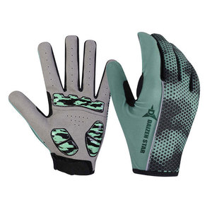 Gants de course Daizen Star à doigts entiers, en nylon PU respirant, antidérapants, avec fermeture auto-agrippante, unisexes, pour le cyclisme en plein air, le motocross - Product Image 1
