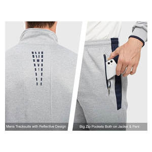 Conjuntos Deportivos para Hombre, Trajes Deportivos de 2 Piezas, Casuales, Atléticos, para Correr, Calentamiento, con Cierre Completo, Cómodos y Ligeros - Product Image 5