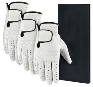 Gants de golf Vantrex Industries VI-GG-673 unisexes en cuir Cabretta respirant antidérapant avec sangle de poignet réglable pour droitier - Product Image 1
