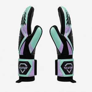 Gants de gardien de but OXYTAG rouge, blanc, noir, à doigts entiers, respirants, antidérapants, avec sangle de poignet réglable - Product Image 4
