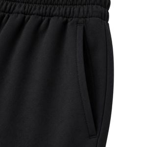 Black Wide Leg Sweatpants Women Elastic Waist Oversized Casual Jogger <b>Pants</b> Loose Fit Cotton Fleece Trousers Streetwear Lounge - Product Image 6