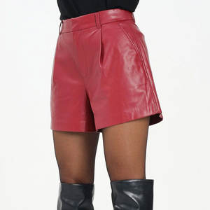 Shorts de Cuero Transpirables para Mujer, Tallas Grandes, Casuales, Deportivos, Color Personalizado, Ropa Urbana, Hechos a Medida, Alta Calidad - Product Image 1