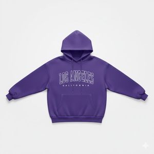 Sudadera con Capucha Unisex de Felpa 100% Algodón, 280g, Invierno, Lavado a la Piedra, Bordada, Transpirable, con Bolsillo Frontal y Logotipo, Tejida, Corte Regular, Estilo Urbano - Product Image 2