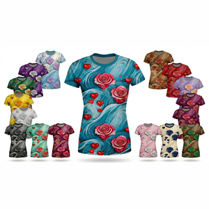 Nouveau design 2026 – T-shirt de yoga à sublimation, prix abordable, manches courtes, respirant, pour fitness, gym, course à pied, entraînement, col rond - Product Image 1