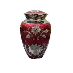 Urna Funeraria de Latón Grabada con Acabado de Peltre, de Calidad Superior, Ecológica y Duradera, de 200-220 Pulgadas Cúbicas, para Venta Mundial - Product Image 1