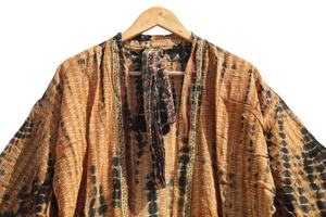 Kimono largo teñido anudado a mano, Kimono bohemio, uso diario, Kimono para mujer, novedad - Product Image 4