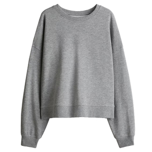 Sweat-shirt pour homme 100% coton, vintage, délavé à l'acide, en molleton bouclette, effet soleil, avec logo personnalisé, col rond, pull-over uni, coupe oversize - Product Image 3