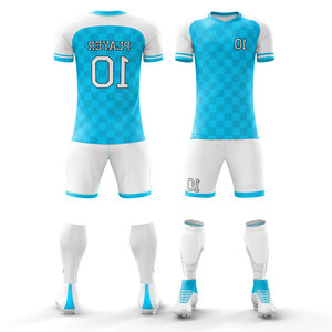 New Design Wholesale Custom Men Uniform Sets Pattern Sublimated <b>Compression</b> Soccer Football Kits Training Wear Uniform - Product Image 4
