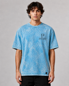 Camiseta Oversize para Hombre con Lavado Ácido y Estampado de Calavera, Manga Corta, Cuello Redondo, Estilo Urbano, de Algodón Jersey, Precio al por Mayor - Product Image 5