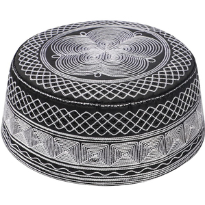 Traditional Turkmen Afghan <b>Islamic</b> Muslim Koofi Topi Cap 100% Cotton Striped Design High Quality Wholesale Low Price - Product Image 6