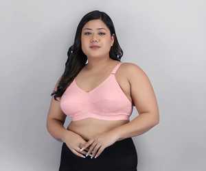 Sujetador sin relleno de algodón premium, suave, cómodo, transpirable, ropa interior femenina, fabricante mayorista, sujetador con tirantes ajustables - Product Image 3