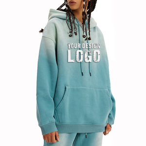 Sudadera con Capucha Oversize para Mujer, Estilo Vintage Desgastado con Lavado Ácido, Casual, Estilo Grunge, Manga Larga, Invierno, 100% Algodón, Secado Rápido - Product Image 3