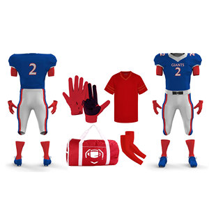 Uniforme Deportivo Profesional de Poliéster Transpirable de Alta Calidad, Paquete de Fútbol Americano Personalizado para Entrenamiento y Partido - Product Image 1