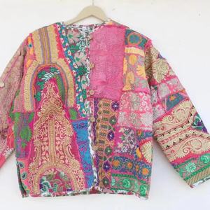 Veste Rose Manteau Femme Veste Bohème Veste Traditionnelle Pour Femmes - Product Image 1