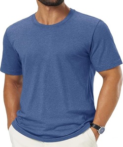 Camisetas Básicas de Algodón para Mujer, Cuello Redondo, Manga Corta, Camisetas de Verano, Camiseta Holgada Lisa, Tops Deportivos, Camisetas Interiores - Product Image 2