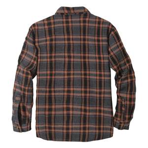 เสื้อเชิ้ตผ้าแฟลนเนลผู้ชาย แขนยาว ปกคอปก ผ้าวูล/อะคริลิก กันยับ เป็นมิตรกับสิ่งแวดล้อม เหมาะสำหรับใส่ในฤดูใบไม้ร่วง - Product Image 6