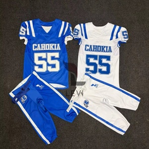 Conjunto de Uniforme de Fútbol Americano Personalizado para Hombre, Incluye Camiseta y Pantalones, 100% Poliéster - Product Image 4
