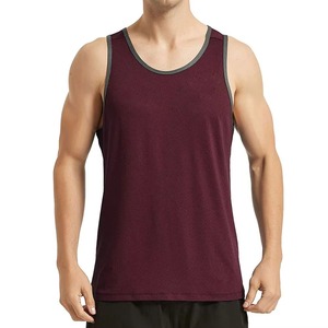 Stringer Gym Vest Fitness <b>Singlet</b> Breathable Knitted Cotton Bamboo Sleeveless Workout Muscle Bodybuilding <b>Mens</b> Tank Top Athletic - Product Image 1